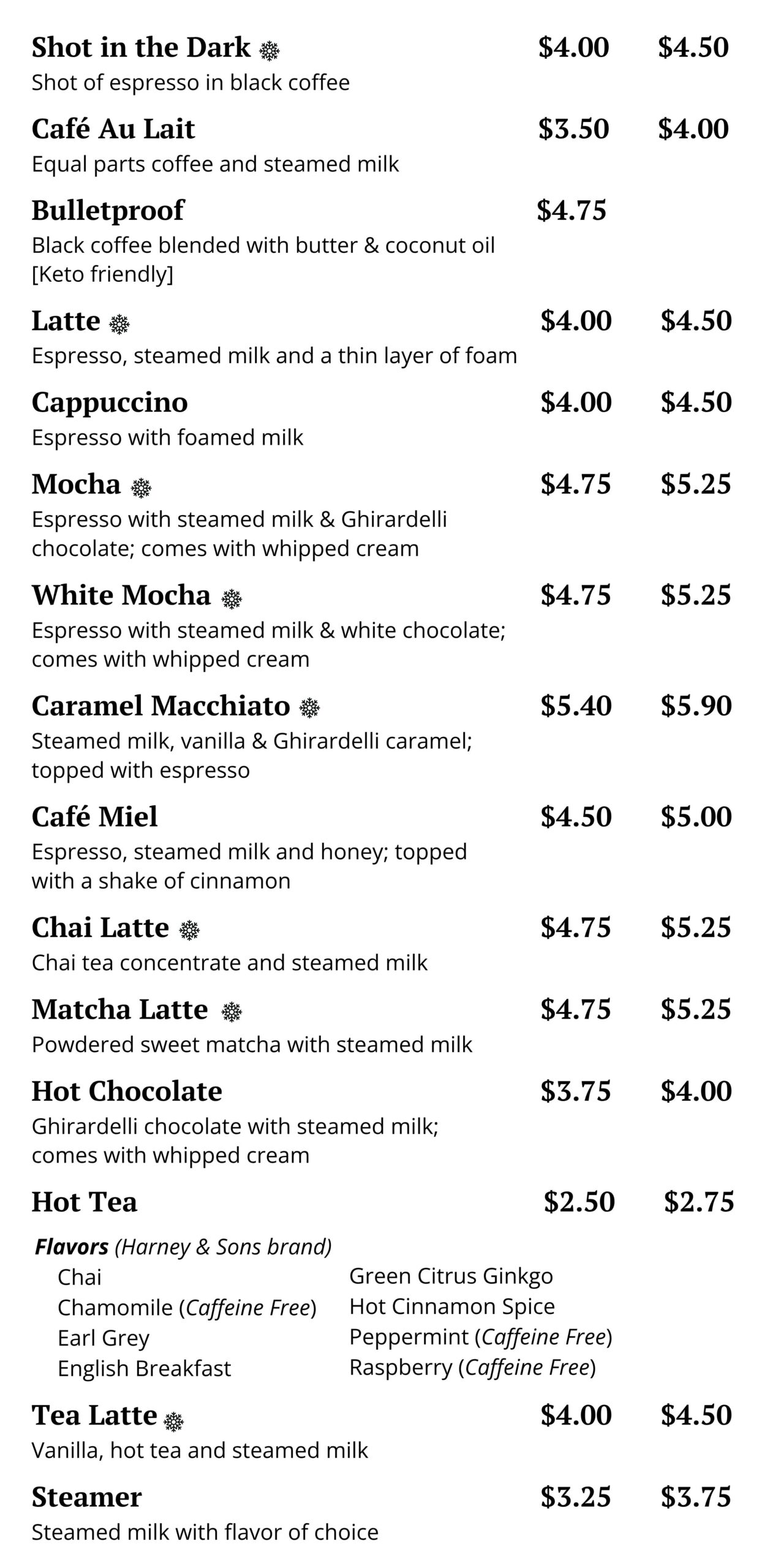 coffee near me, coffee in Reed City, coffee in Falmouth, coffee menu, coffee, The Bridge