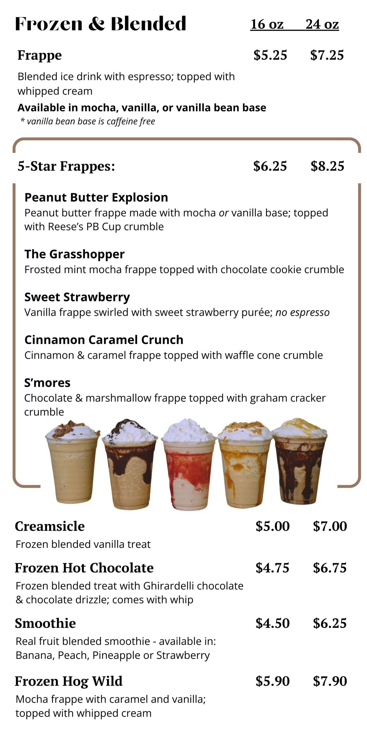 coffee near me, coffee in Reed City, coffee in Falmouth, coffee menu, coffee, The Bridge