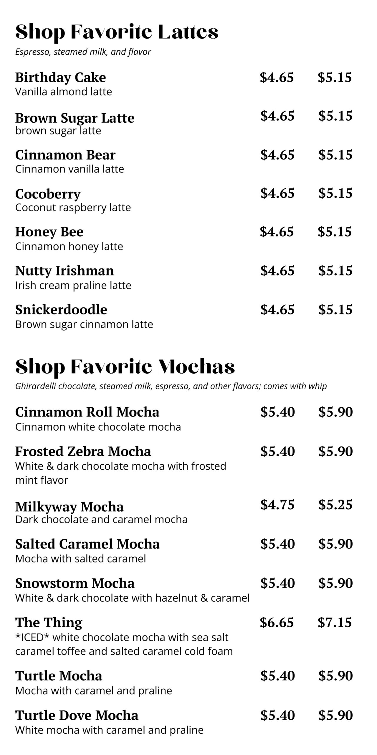 coffee near me, coffee in Reed City, coffee in Falmouth, coffee menu, coffee, The Bridge