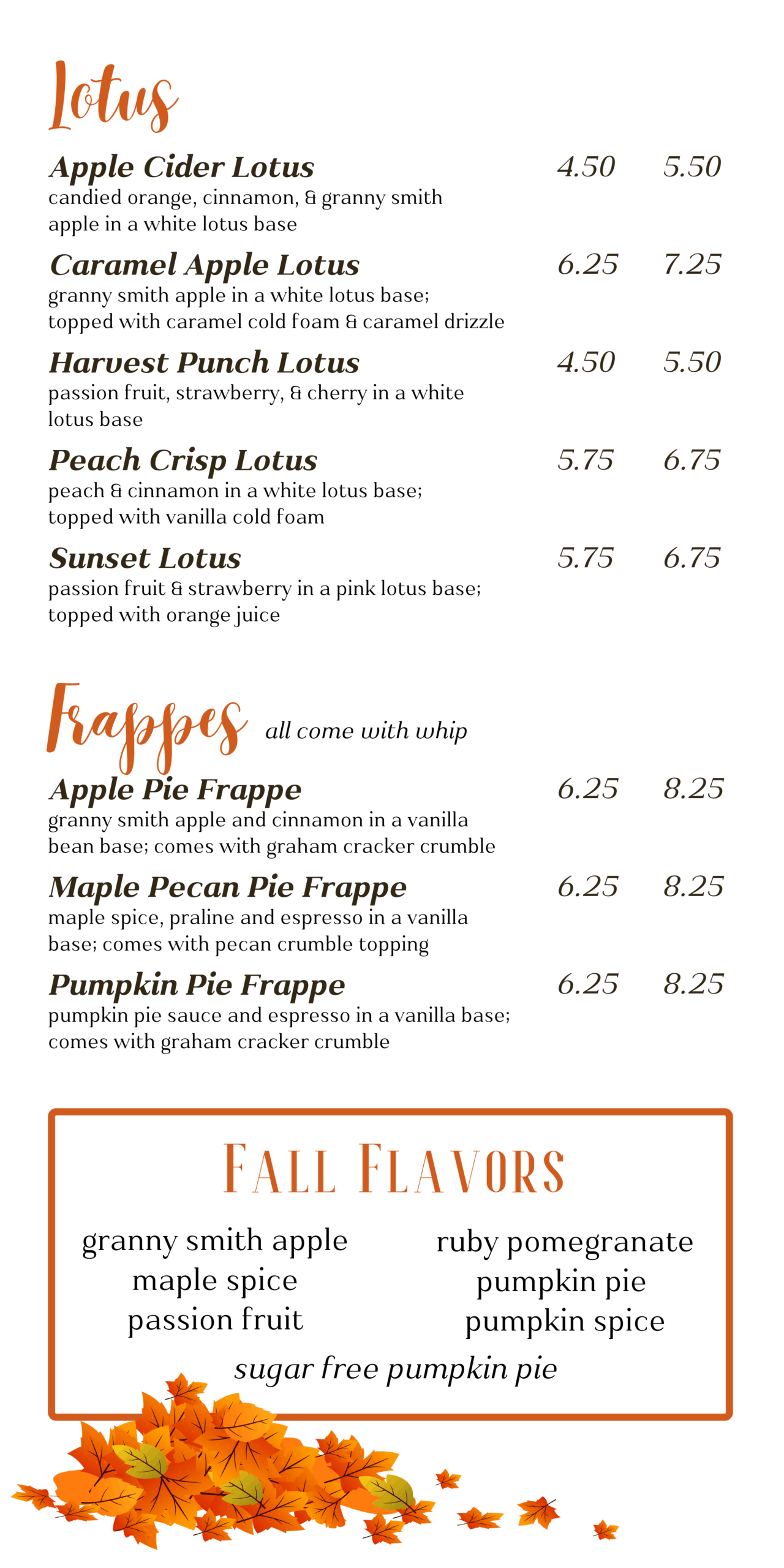 coffee, coffee near me, fall drinks near me, fall drinks