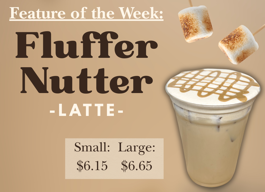 coffee near me, ebels, latte, featured drink, falmouth, reed city