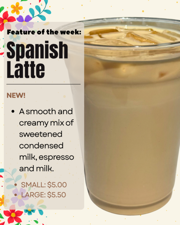 614 Spanish Latte Insta (2) coffee near me, summer drinks, the bridge, latte, iced coffee, ebels